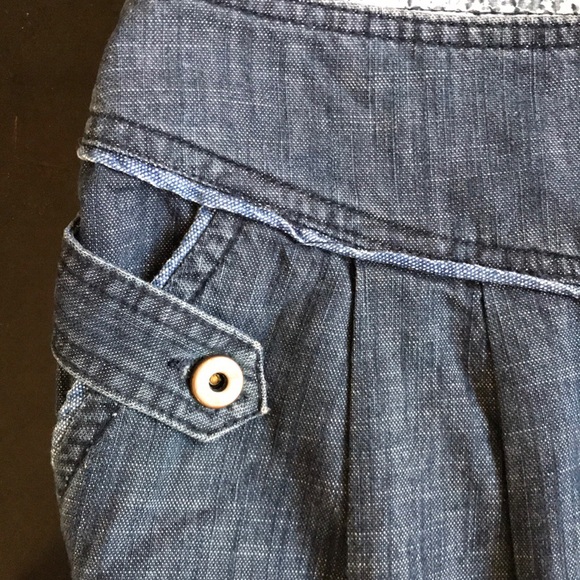 Network denim look knee length skirt - Picture 2 of 5